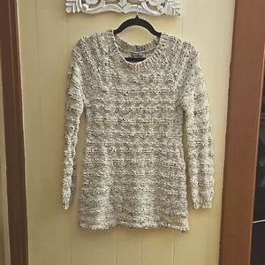American Vintage sweater, cream with flecks of grey and metallic gold